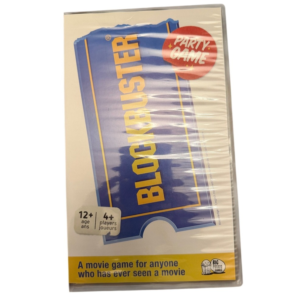 Blockbuster Party Game Big Potato Games Movie Trivia VHS Case Nostalgia 2019